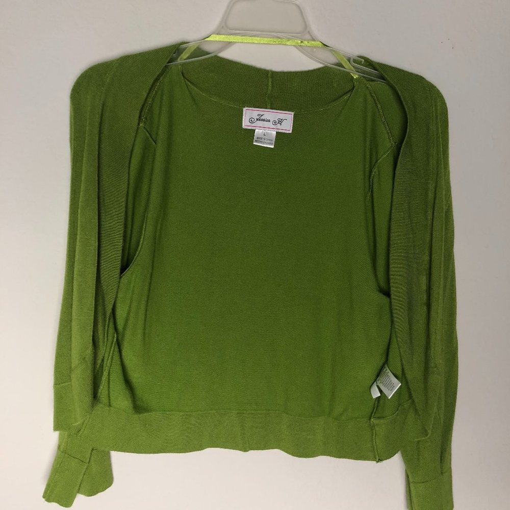 Jessica Howard Green Cardigan